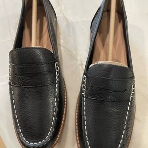 Sperry Black Leather Loafers
